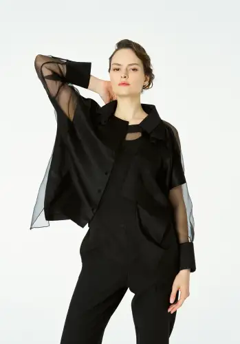 Kaus Gömlek - Siyah - BIZE (1)