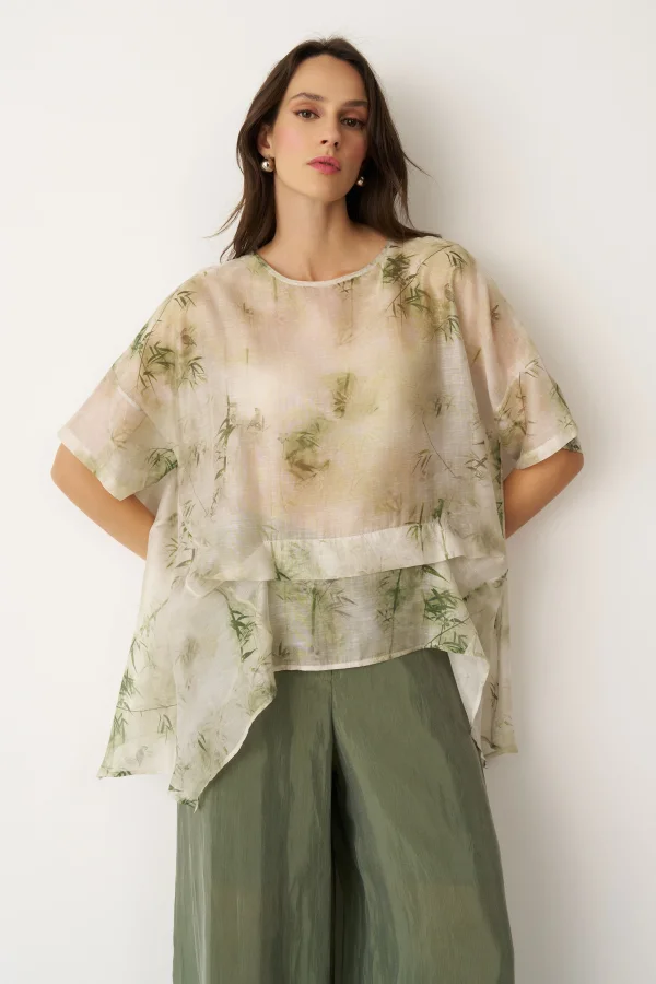 Kea Bluz - Bambu Desenli - 1