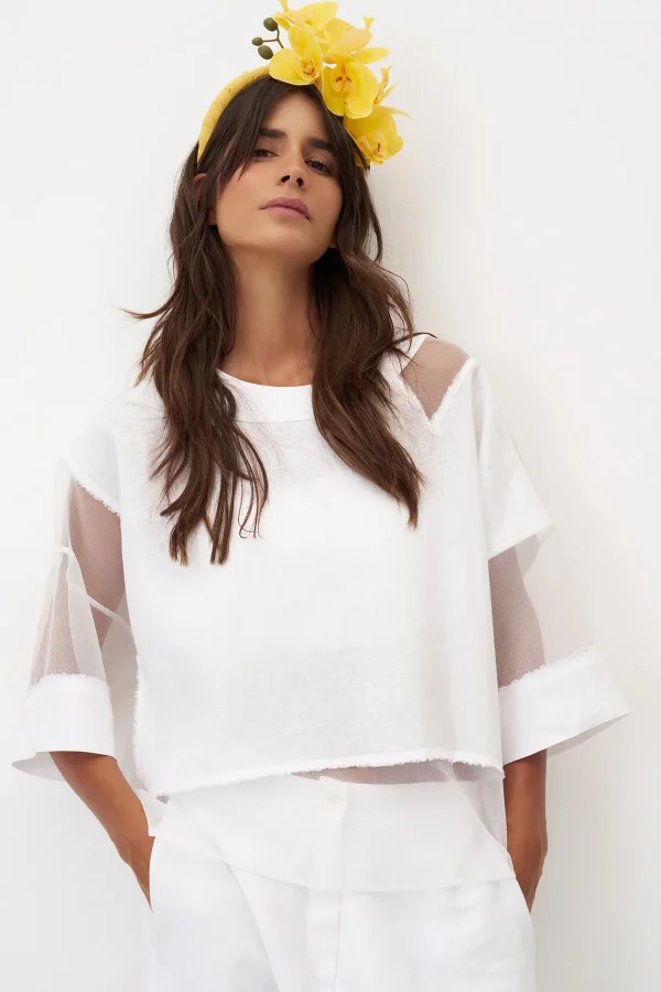 Kea Bluz - Beyaz - BIZE (1)