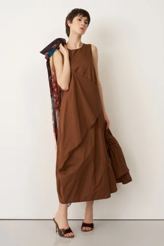 Kimo Elbise - Kahverengi - BIZE (1)