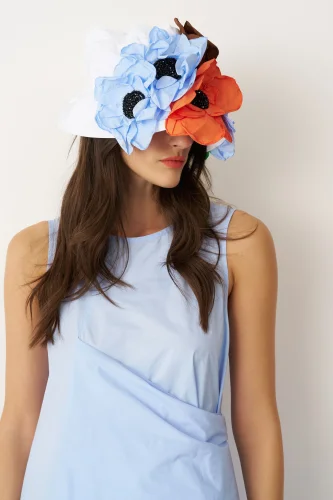 Kimo Elbise - Mavi - 5