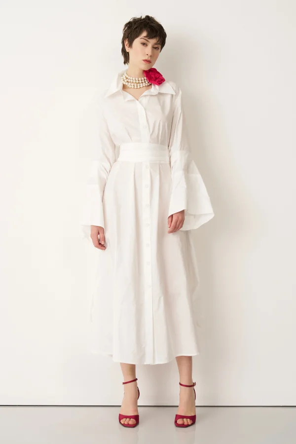 Kimolos Elbise - Beyaz - 1