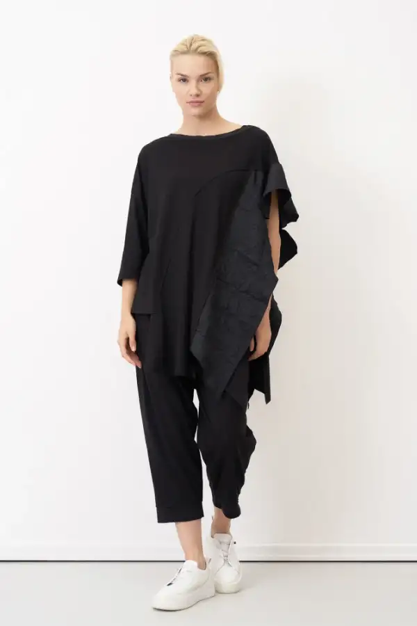 Kokkino Asimetrik Bluz - Siyah - 1