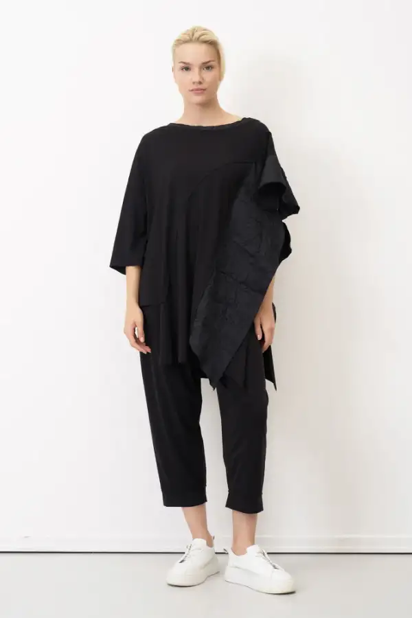 Kokkino Asimetrik Bluz - Siyah - 2