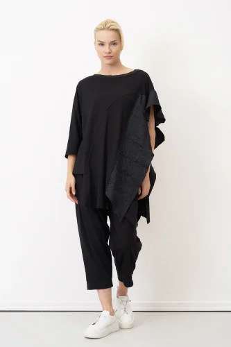 Kokkino Asimetrik Bluz - Siyah - 1
