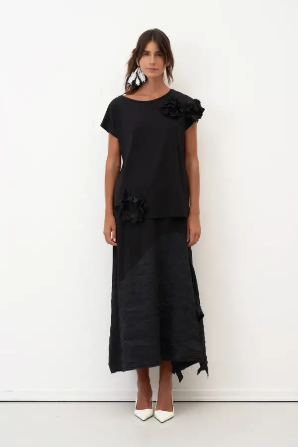 Kokkino Güllü Bluz - Siyah - 2