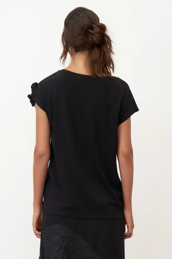 Kokkino Güllü Bluz - Siyah - 6