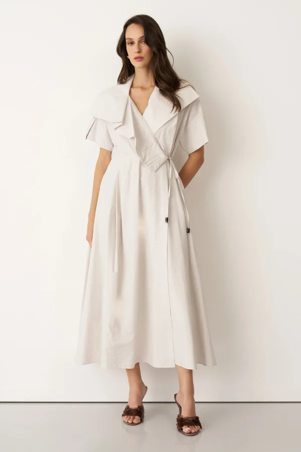 Kommeno Elbise - Bej - 2