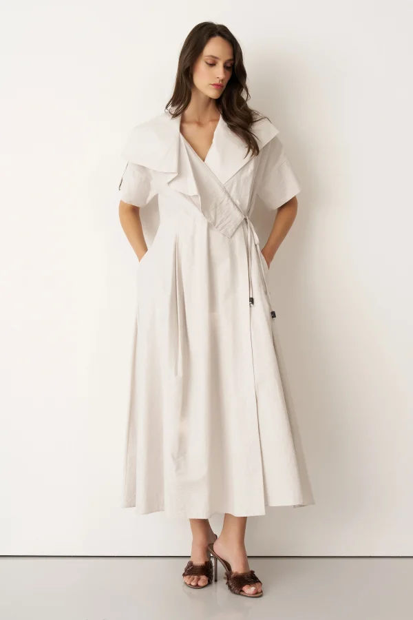 Kommeno Elbise - Bej - 3