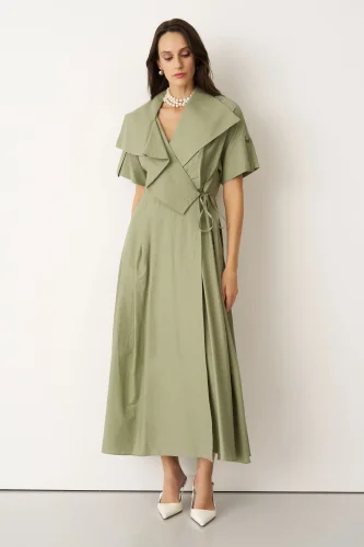 Kommeno Elbise - Yeşil - 1
