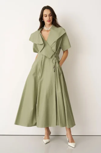 Kommeno Elbise - Yeşil - BIZE (1)