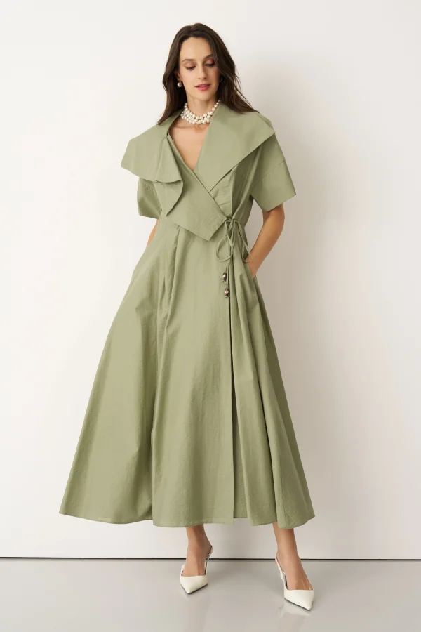 Kommeno Elbise - Yeşil - 2