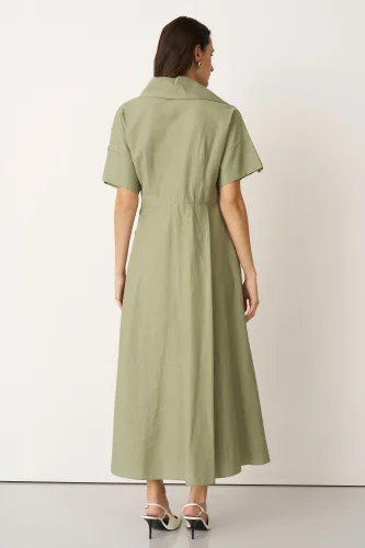 Kommeno Elbise - Yeşil - 6