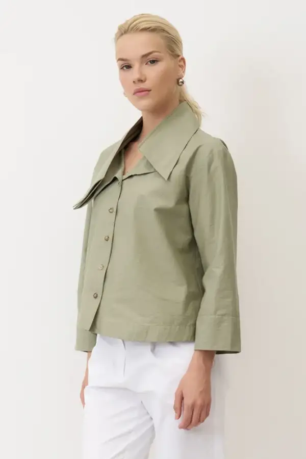 Korakas Gömlek - Yeşil - 2