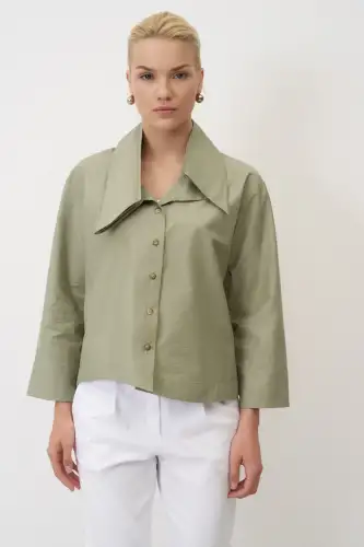 Korakas Gömlek - Yeşil - 3