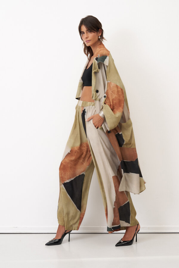 Kos Pantolon - Desenli - 2