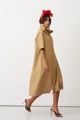 Koufi Elbise - Kahverengi - 4