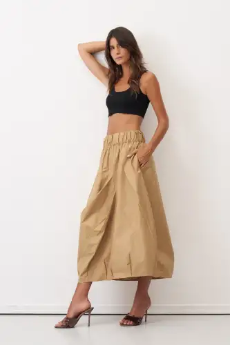 Koufi Etek - Kahverengi - 1