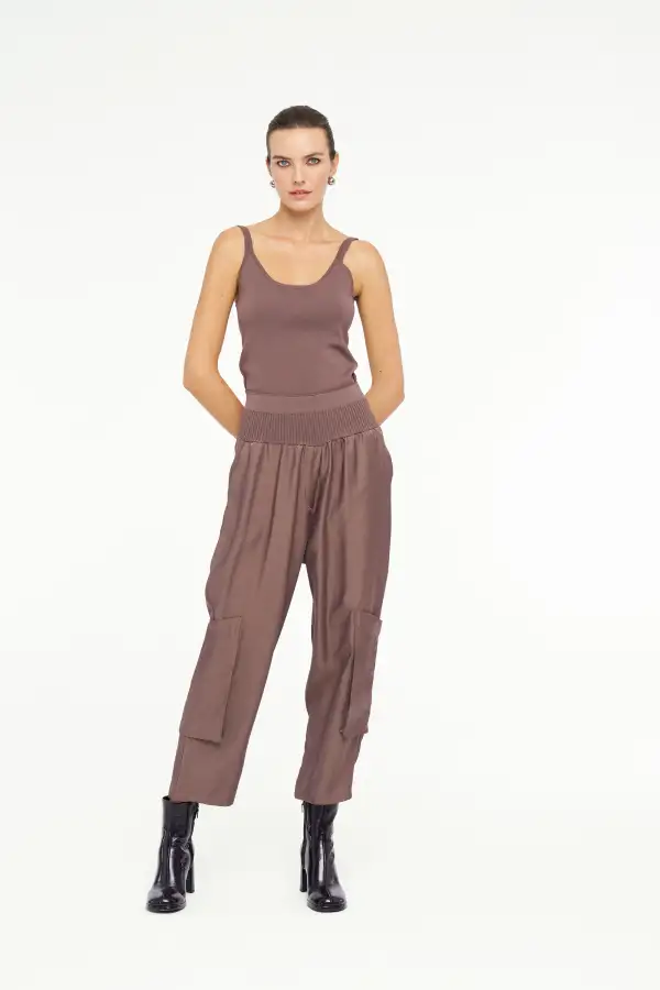 Leo Pantolon - Kahverengi - 1