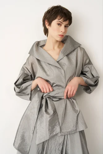 Leros Ceket - Gümüş - 4