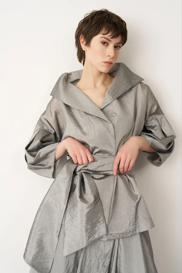 Leros Ceket - Gümüş - 4