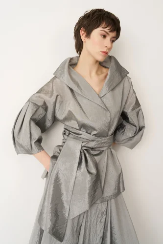 Leros Ceket - Gümüş - 5