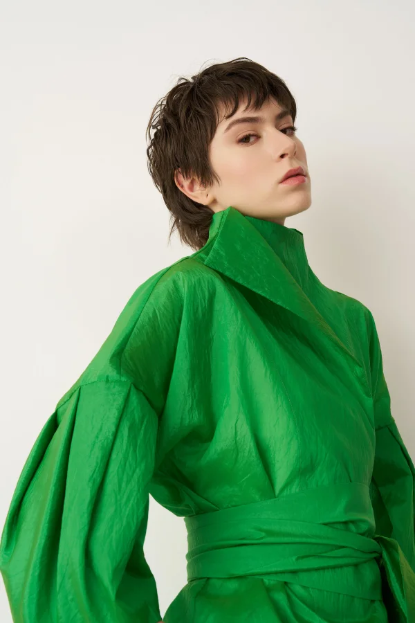 Leros Ceket - Koyu Yeşil - 5