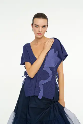 Libra Süveter - İndigo - 1