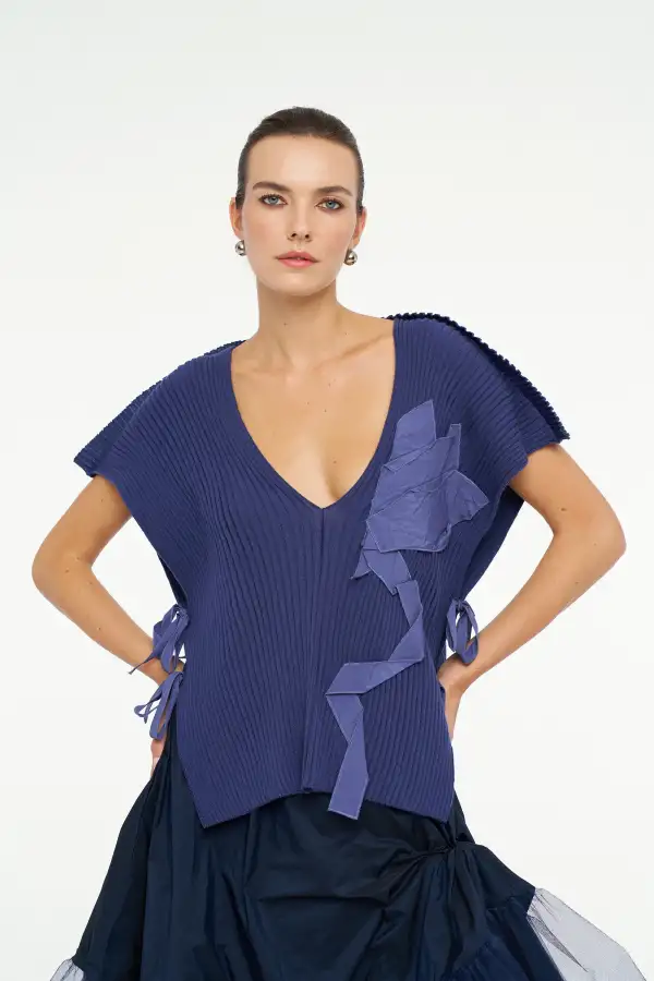 Libra Süveter - İndigo - 4