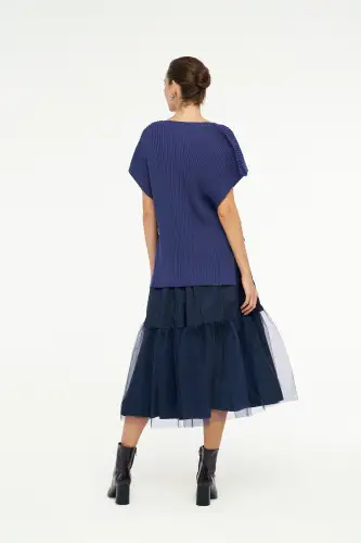 Libra Süveter - İndigo - 6