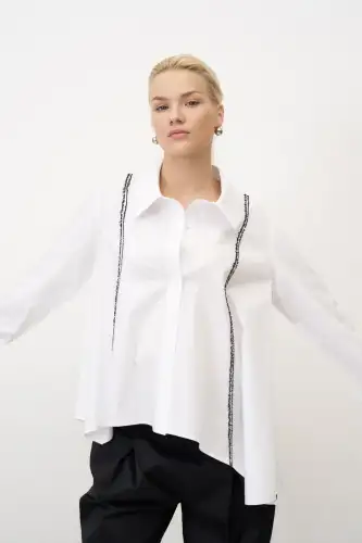Ligia Gömlek - Beyaz - BIZE (1)