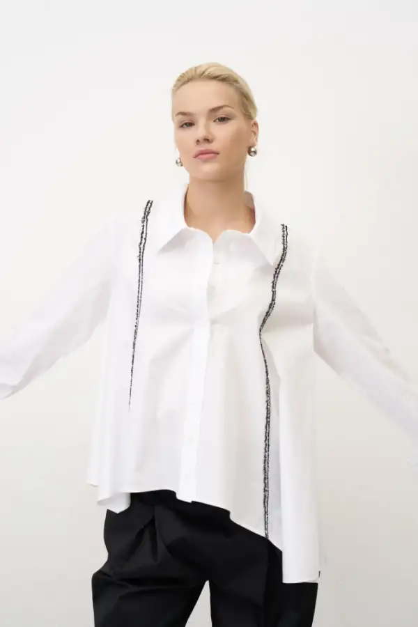 Ligia Gömlek - Beyaz - 2