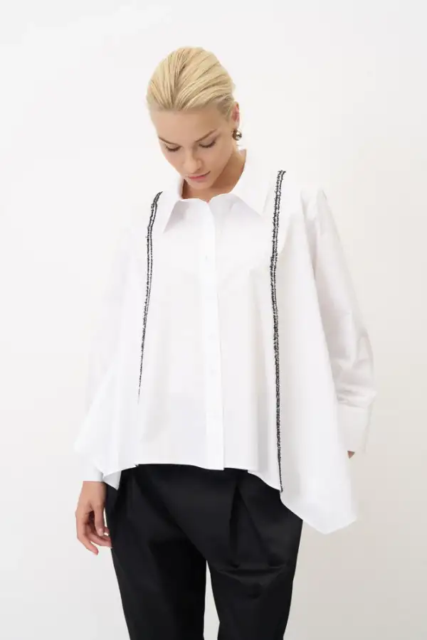 Ligia Gömlek - Beyaz - 5