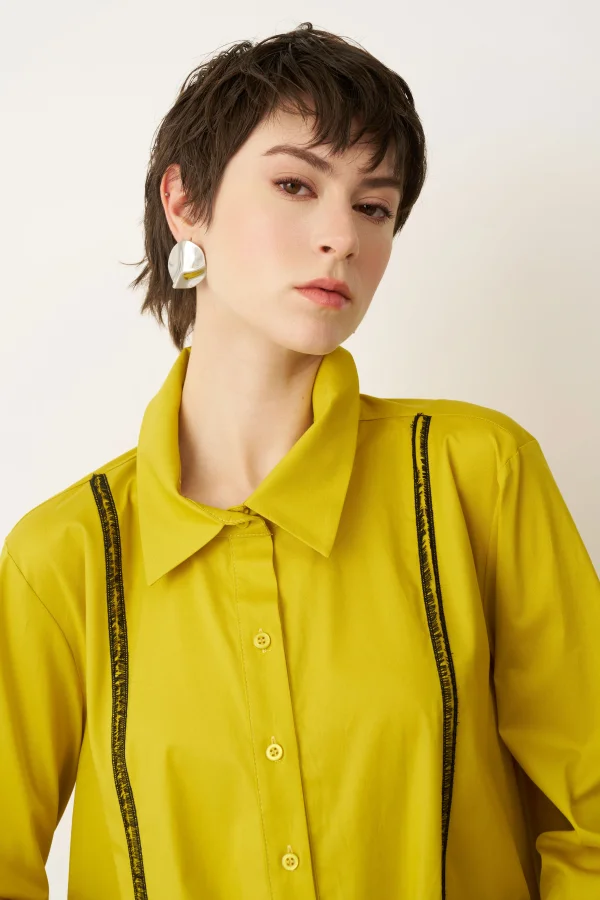 Ligia Gömlek - Sarı - 6