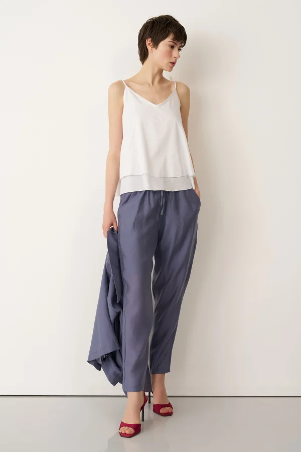 Limnos Esnek Pantolon - Indigo - 3