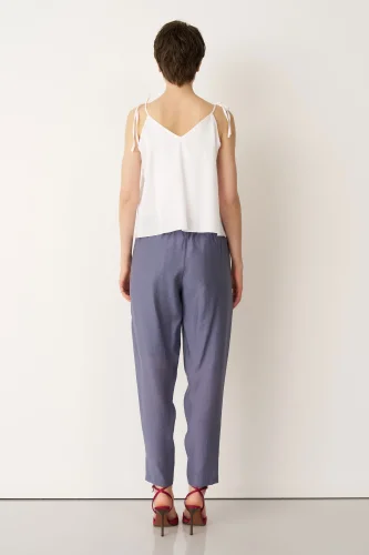 Limnos Esnek Pantolon - Indigo - 5