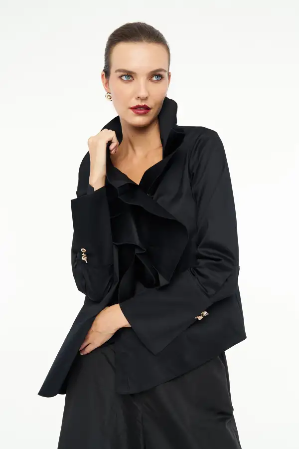 Luna Gömlek - Siyah - BIZE (1)