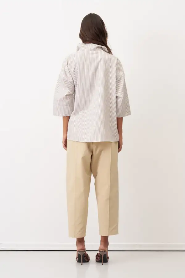 Manolia Gömlek - Bej - 4