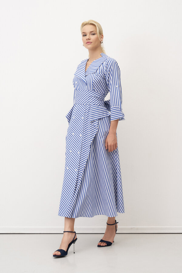 Marathi Elbise - Lacivert - 4