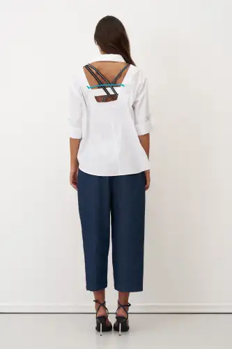 Marina Gömlek - Beyaz - 6