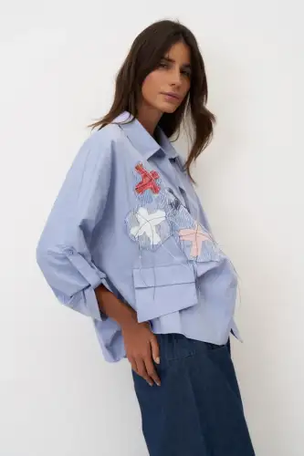 Marmaro Gömlek - Mavi - 5