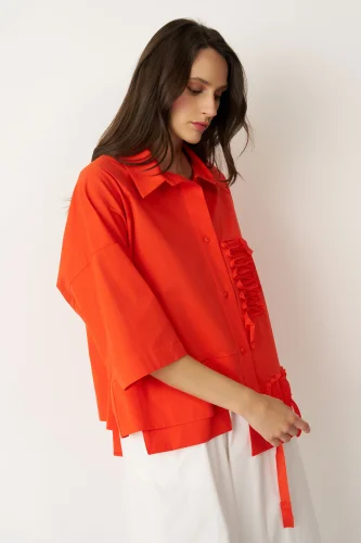 Megisti Gömlek - Kırmızı - 4