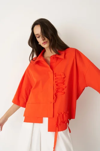 Megisti Gömlek - Kırmızı - 5