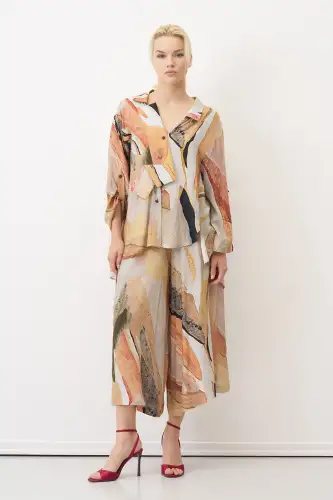 Milos Gömlek - Desenli - BIZE (1)