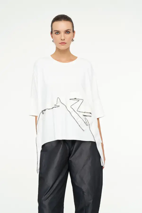 Mimora Bluz - Beyaz - 3