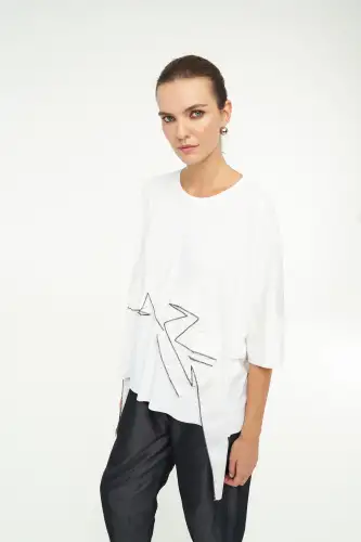 Mimora Bluz - Beyaz - 4