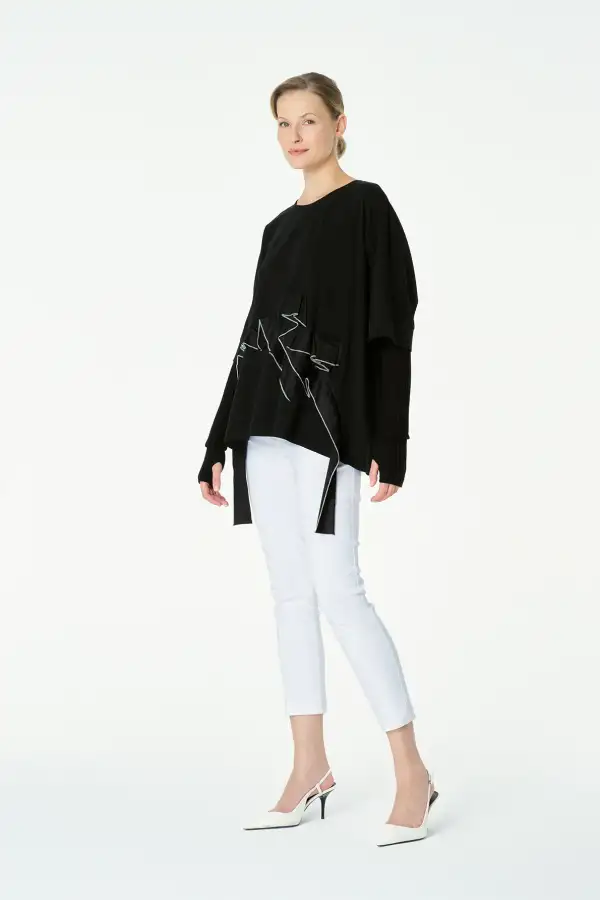 Mimora Bluz - Siyah - 3