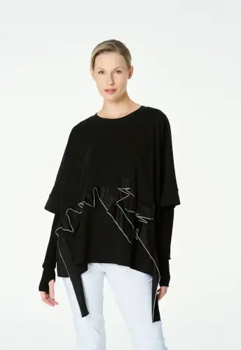 Mimora Bluz - Siyah - 5