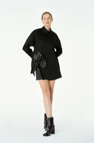 Mimoza Gömlek - Siyah - 1