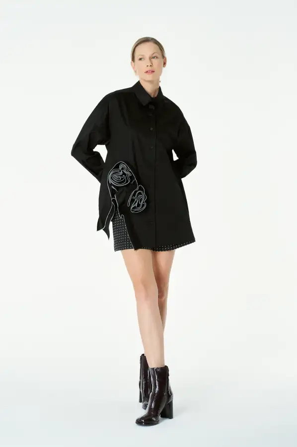 Mimoza Gömlek - Siyah - 1